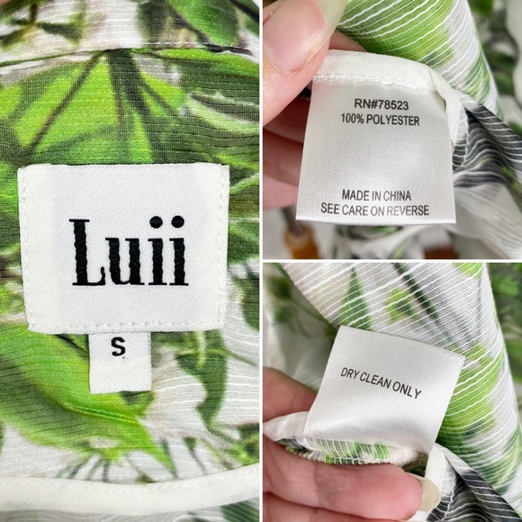 NWT Luii Sheer Branches Jacket Sz. S Lightweight w/Hood - Picture 16 of 16